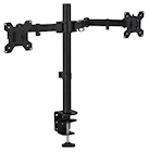 MONITOR MOUNT, ARM, ADJUSTABLE, DUAL, UP TO 27", BLACK THUMBNAIL